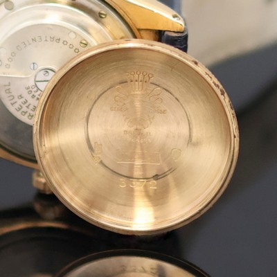 27133336g - ROLEX Bubble-Back Armbanduhr in RoseG 750/000 Referenz 3372, Schweiz um 1945, Automatik, ...