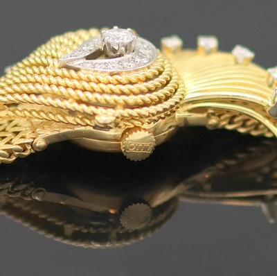 27133338e - BUCHERER / ROLEX ausgefallene Damenarmbanduhr mit Diamantbesatz in GG 750/000, Schweiz ...