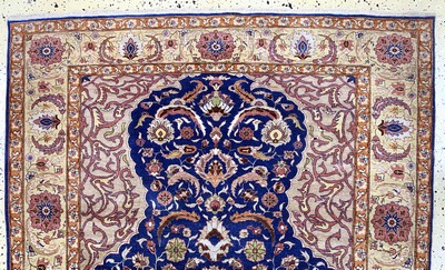 27133380c - Hereke Seide fein, Türkei, Mitte 20.Jhd., reine Naturseide, ca. 196 x 131 cm, EHZ: 3 ...