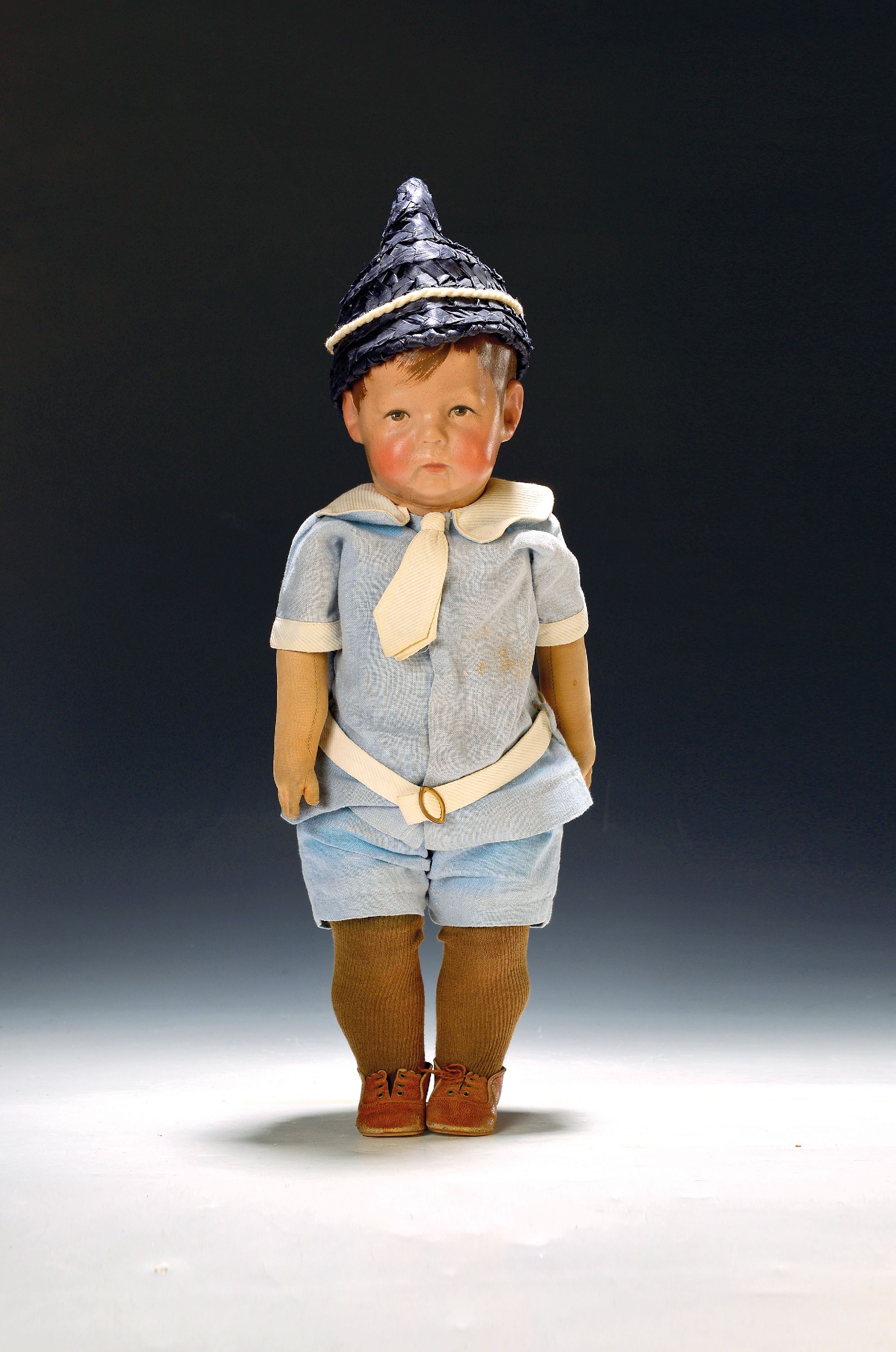 Image 27133566 - Käthe-Kruse-Puppe, Junge, wohl 1930-40er J., fest angenähter bemalter Kopf mit ...