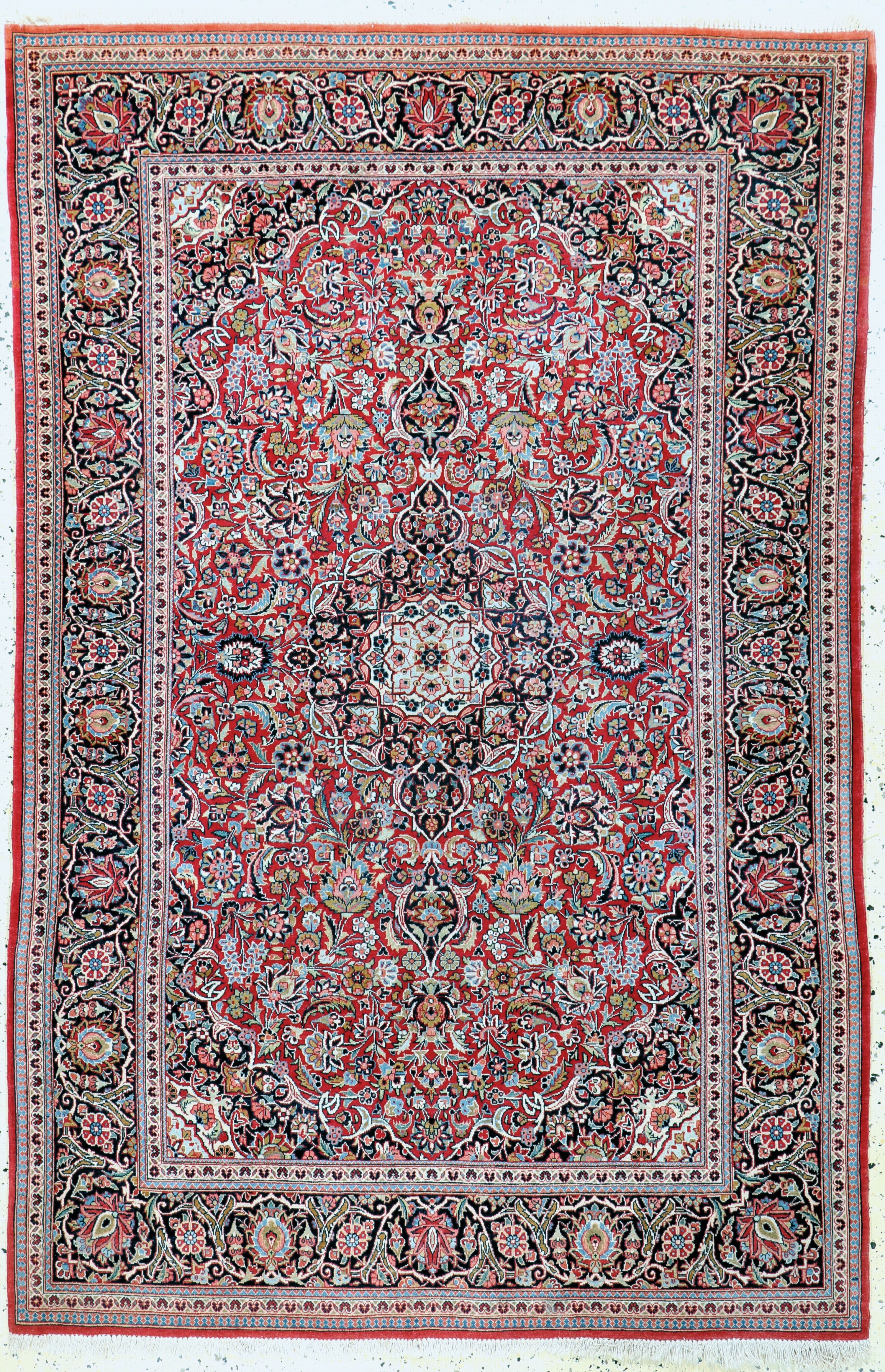 Image 27133573 - Keschan Kork fein, Persien, Anfang 20.Jhd, Korkwolle auf Baumwolle, ca. 205 x 136 cm, ...