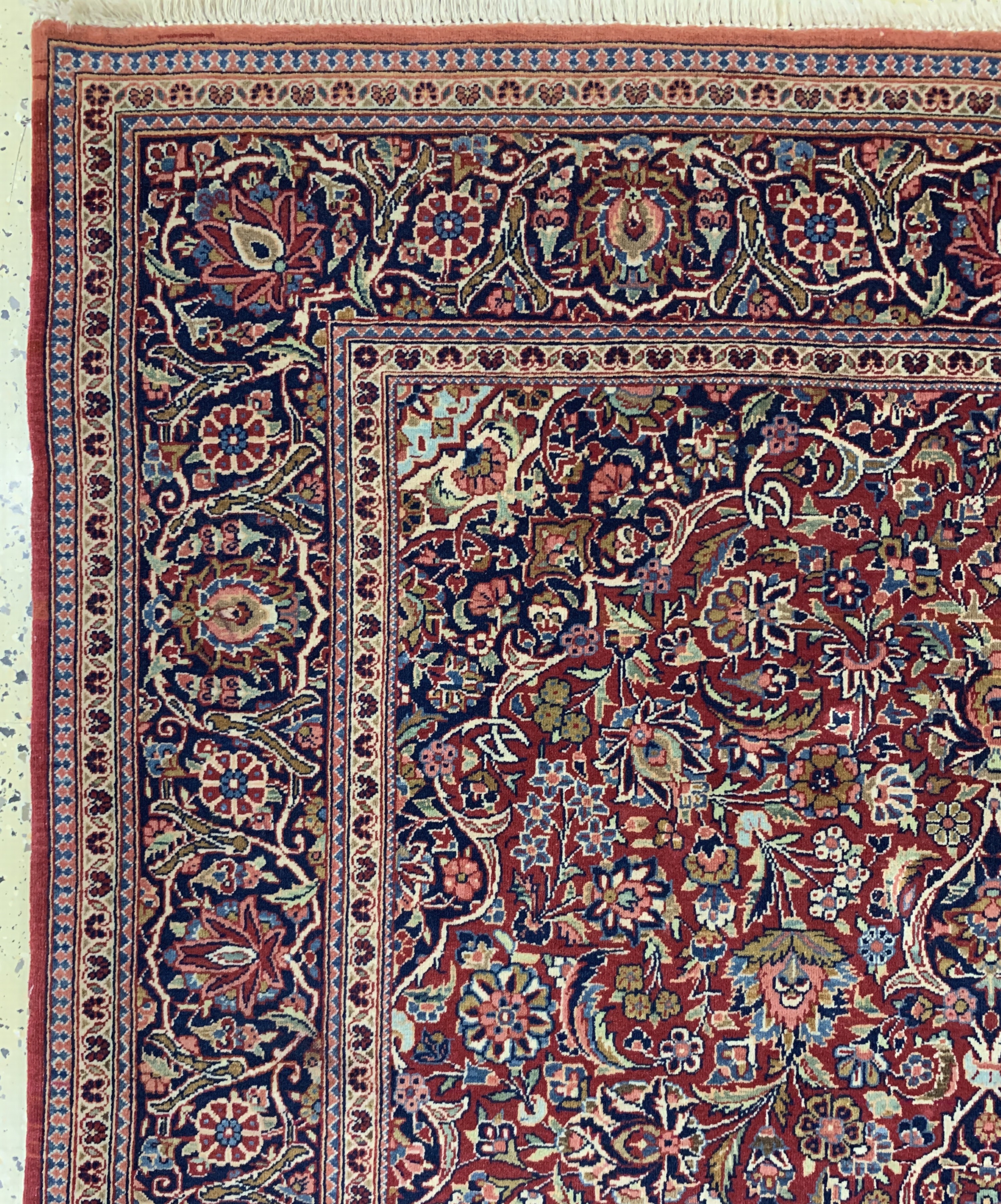 Detail d: Keschan Kork fein, Persien, Anfang 20.Jhd, Korkwolle auf Baumwolle, ca. 205 x 136 cm, EHZ: 2