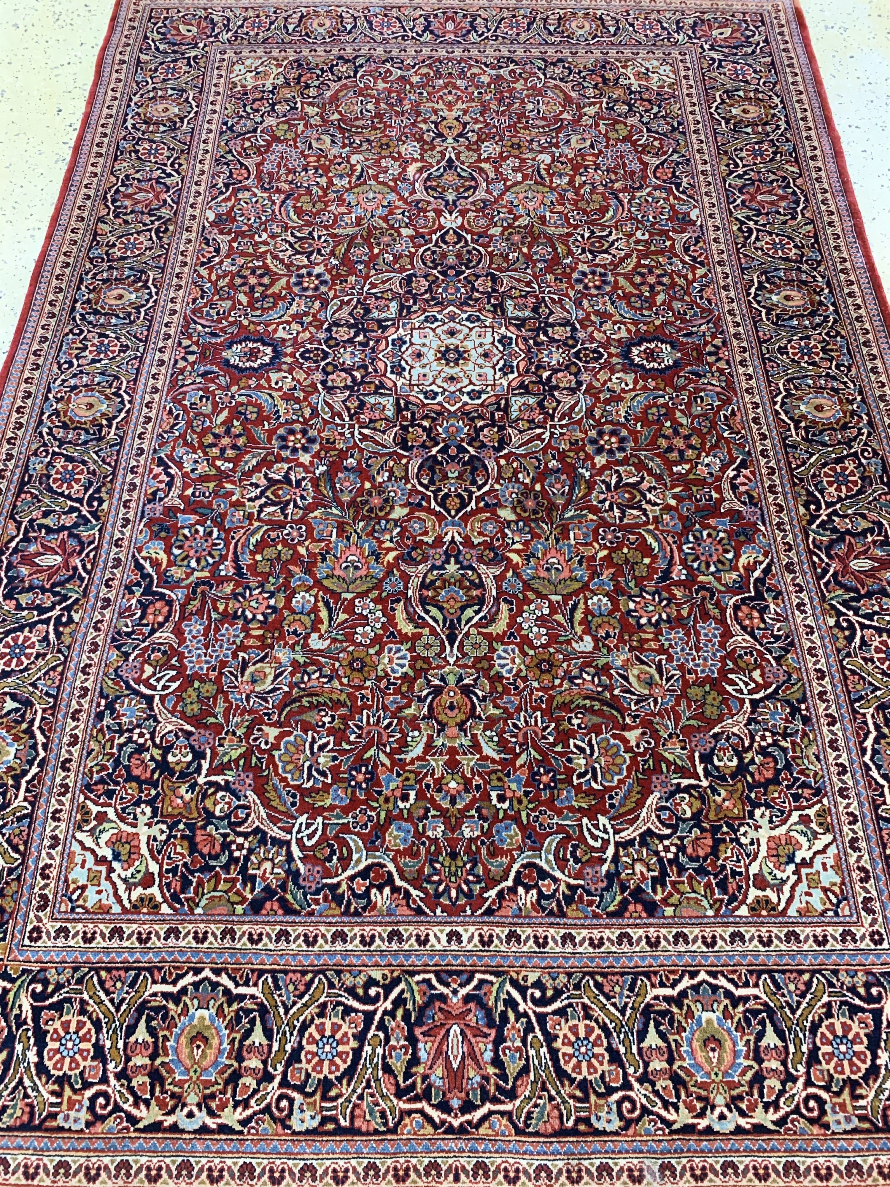 Detail f: Keschan Kork fein, Persien, Anfang 20.Jhd, Korkwolle auf Baumwolle, ca. 205 x 136 cm, EHZ: 2
