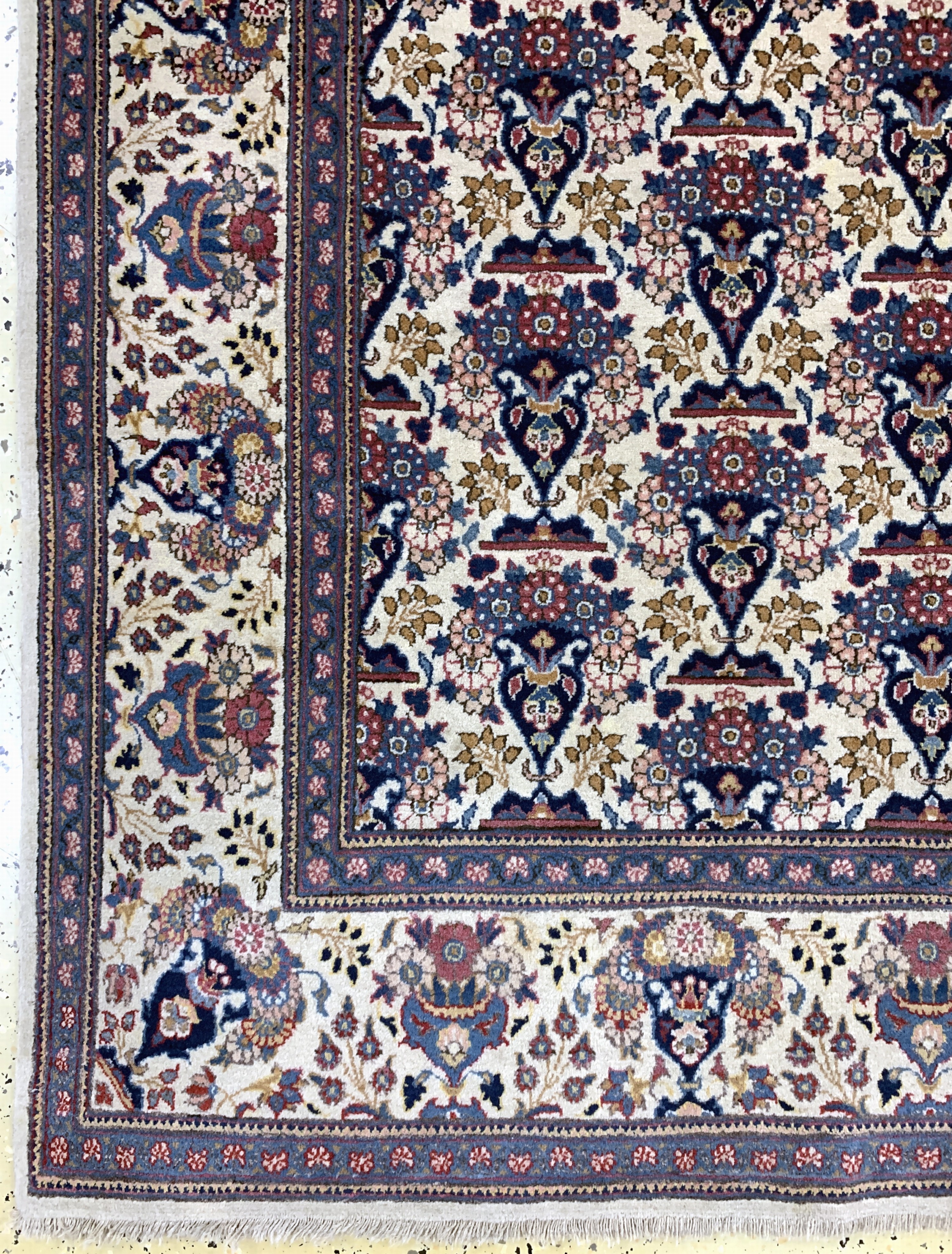 Detail b: Keschan Kork fein, Persien, Anfang 20.Jhd, Korkwolle auf Baumwolle, ca. 213 x 134 cm, EHZ: 2