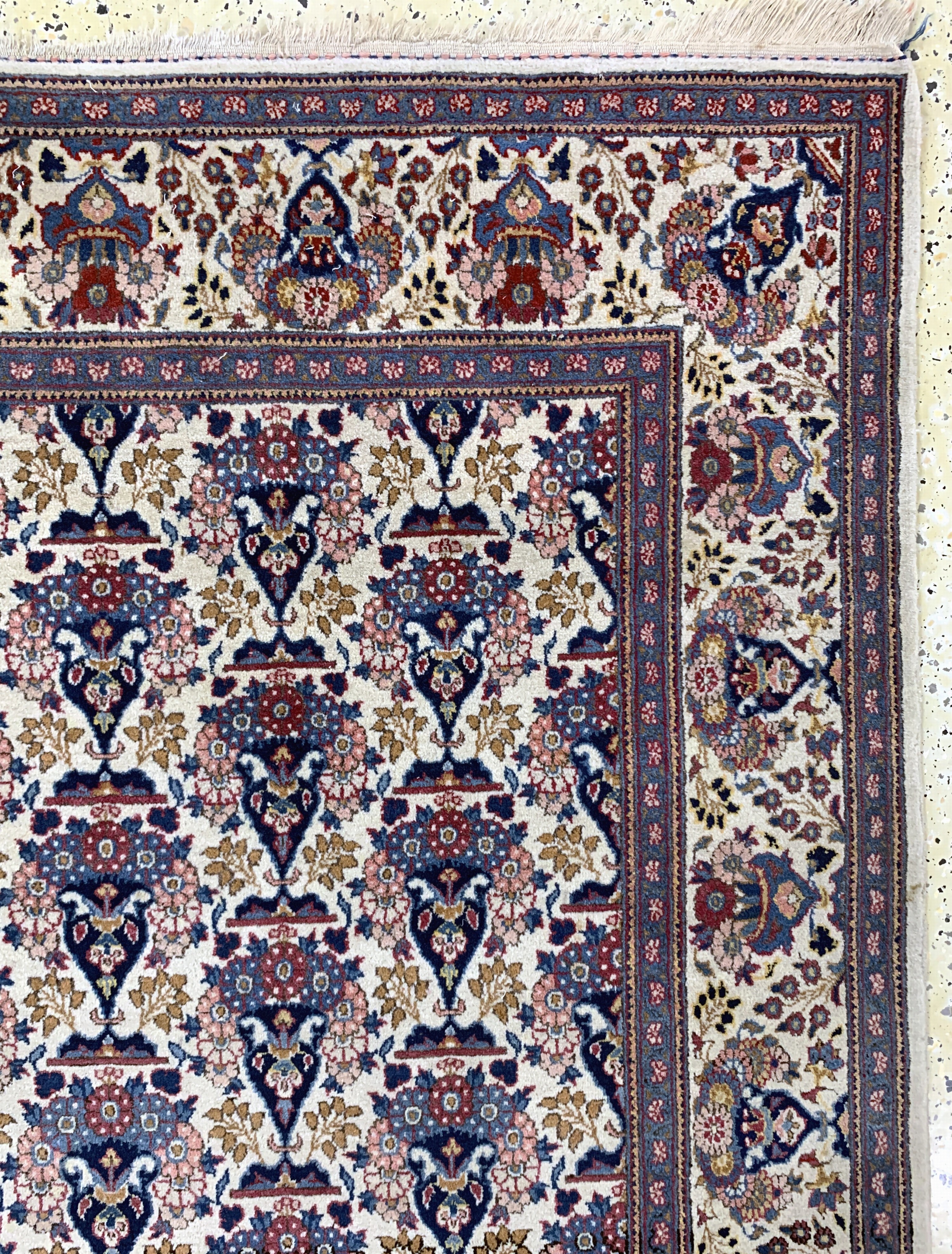 Detail d: Keschan Kork fein, Persien, Anfang 20.Jhd, Korkwolle auf Baumwolle, ca. 213 x 134 cm, EHZ: 2