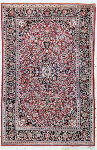 Image Kashan cork fine, Persia, early 20th century, corkwool on cotton, approx. 205 x 136 cm, ...