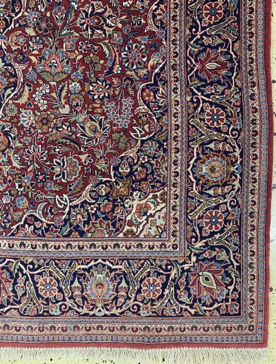 27133573a - Keschan Kork fein, Persien, Anfang 20.Jhd, Korkwolle auf Baumwolle, ca. 205 x 136 cm, ...