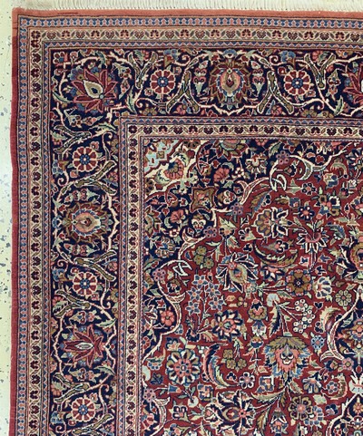 27133573d - Keschan Kork fein, Persien, Anfang 20.Jhd, Korkwolle auf Baumwolle, ca. 205 x 136 cm, ...