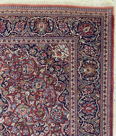 27133573e - Keschan Kork fein, Persien, Anfang 20.Jhd, Korkwolle auf Baumwolle, ca. 205 x 136 cm, ...