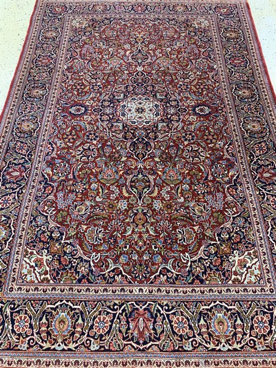 27133573f - Keschan Kork fein, Persien, Anfang 20.Jhd, Korkwolle auf Baumwolle, ca. 205 x 136 cm, ...
