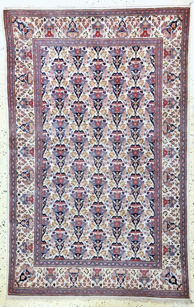 Image Keschan Kork fein, Persien, Anfang 20.Jhd, Korkwolle auf Baumwolle, ca. 213 x 134 cm, ...