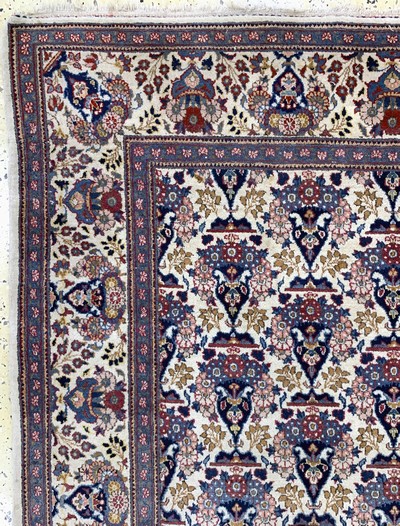 27133574c - Keschan Kork fein, Persien, Anfang 20.Jhd, Korkwolle auf Baumwolle, ca. 213 x 134 cm, ...