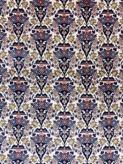 27133574e - Keschan Kork fein, Persien, Anfang 20.Jhd, Korkwolle auf Baumwolle, ca. 213 x 134 cm, ...