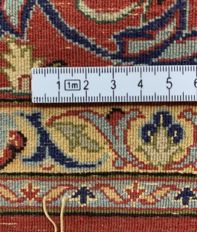 27133575e - Esfahan fein, Persien, Mitte 20.Jhd, Korkwolle mit und auf Seide, ca. 166 x 110 cm,EHZ: ...