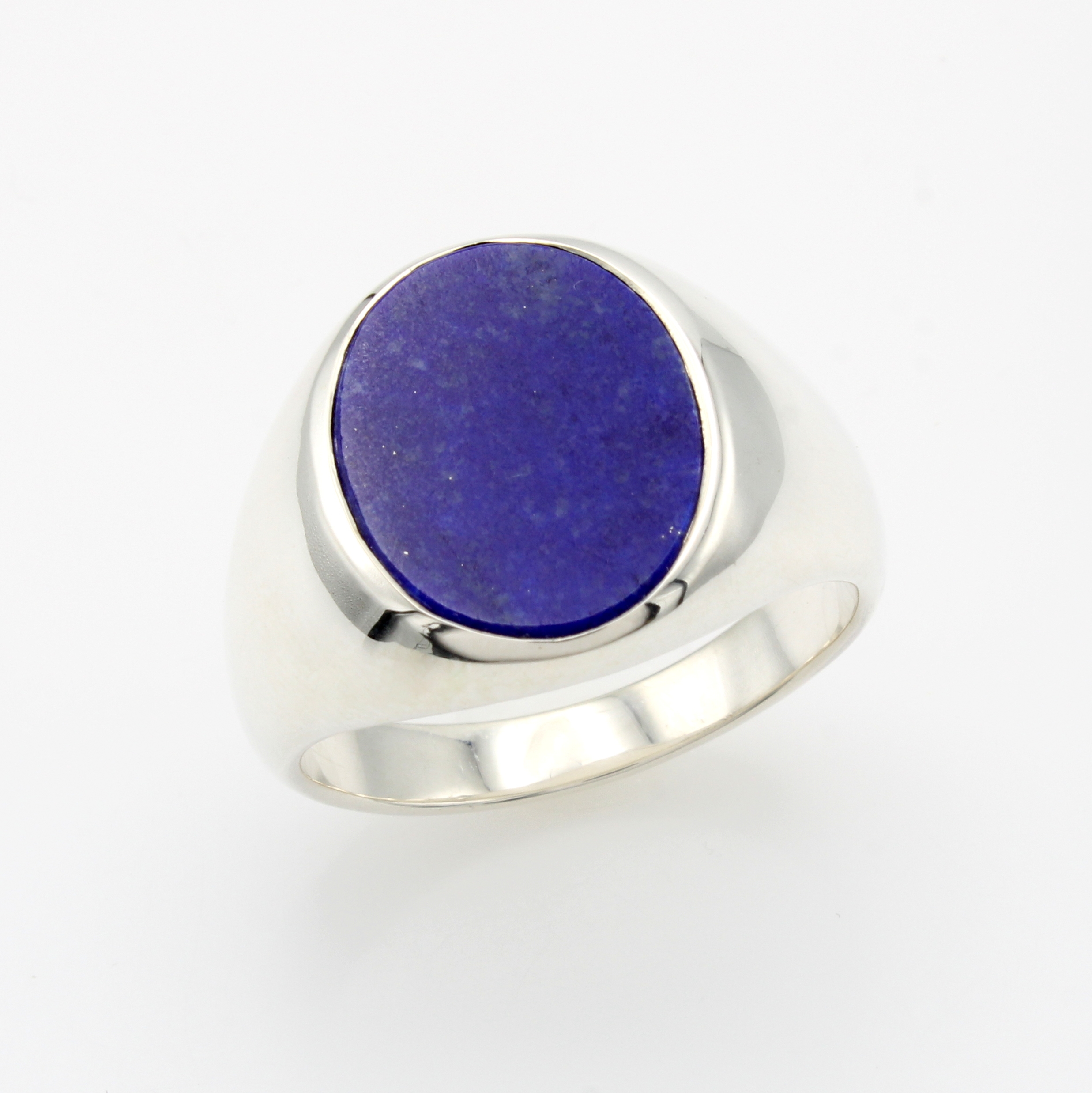 Image 27133894 - Ring mit Lapislazuli, 925er Silber, Lapislazulischeibe, RW ca. 63.5