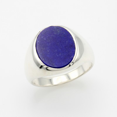 Image Ring mit Lapislazuli, 925er Silber, Lapislazulischeibe, RW ca. 63.5