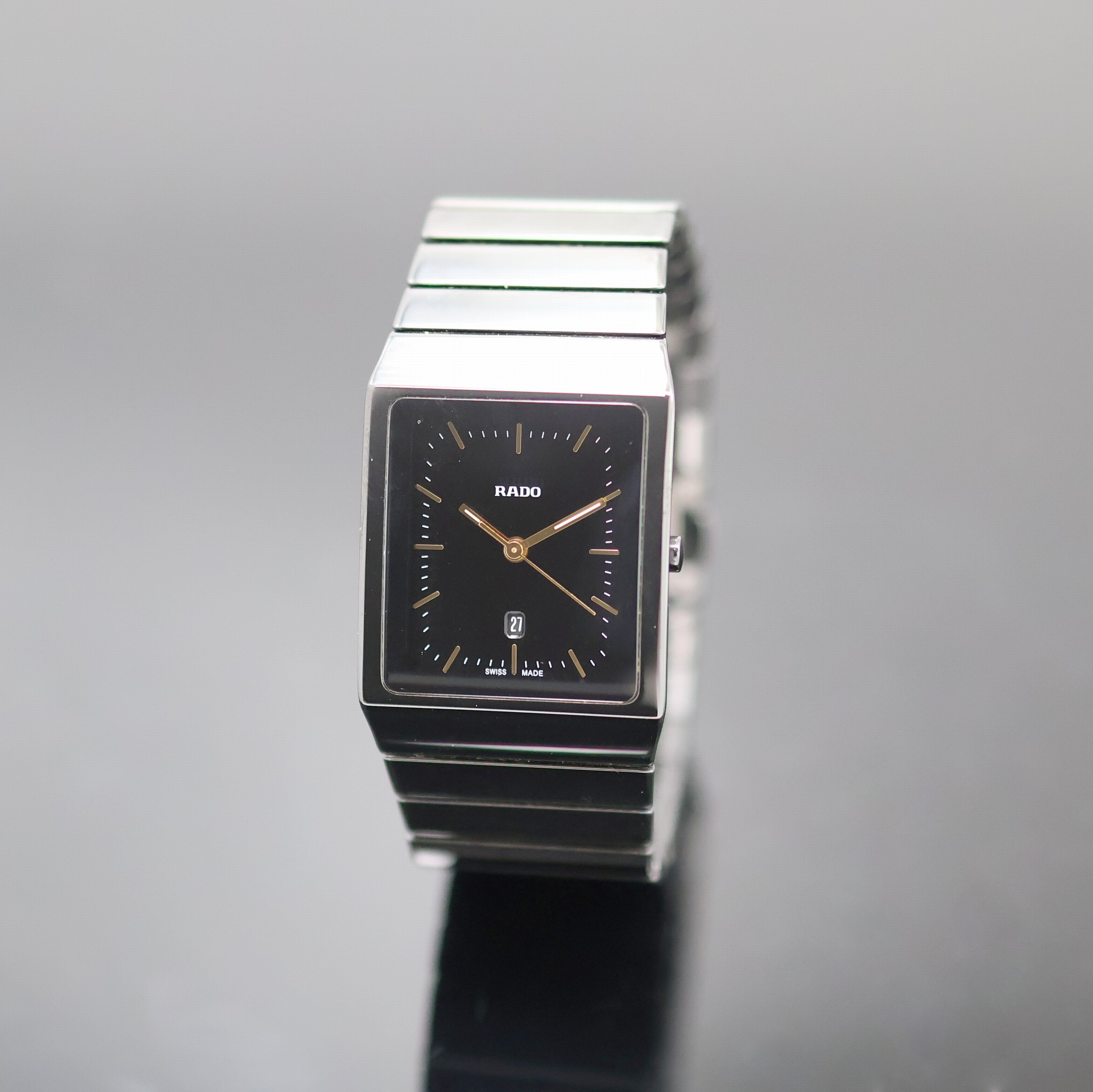 Image 27133918 - RADO Ceramica Armbanduhr Referenz 212.0700.3, quarz, Geh. sowie orig. Gliederband in ...