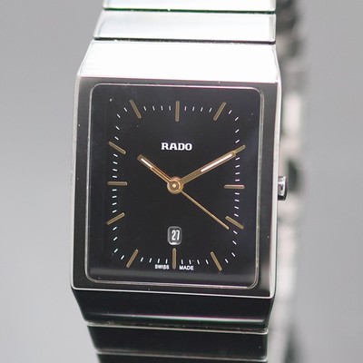 27133918a - RADO Ceramica Armbanduhr Referenz 212.0700.3, quarz, Geh. sowie orig. Gliederband in ...
