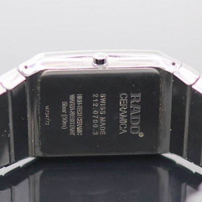 27133918f - RADO Ceramica Armbanduhr Referenz 212.0700.3, quarz, Geh. sowie orig. Gliederband in ...