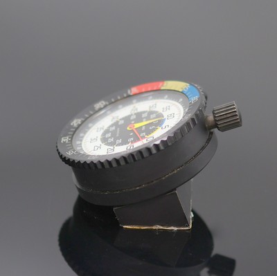 27134019c - BREITLING Autotime seltene Borduhr, Schweiz um 1970, Fiberglas-Geh., drehb. Lünette m. ...