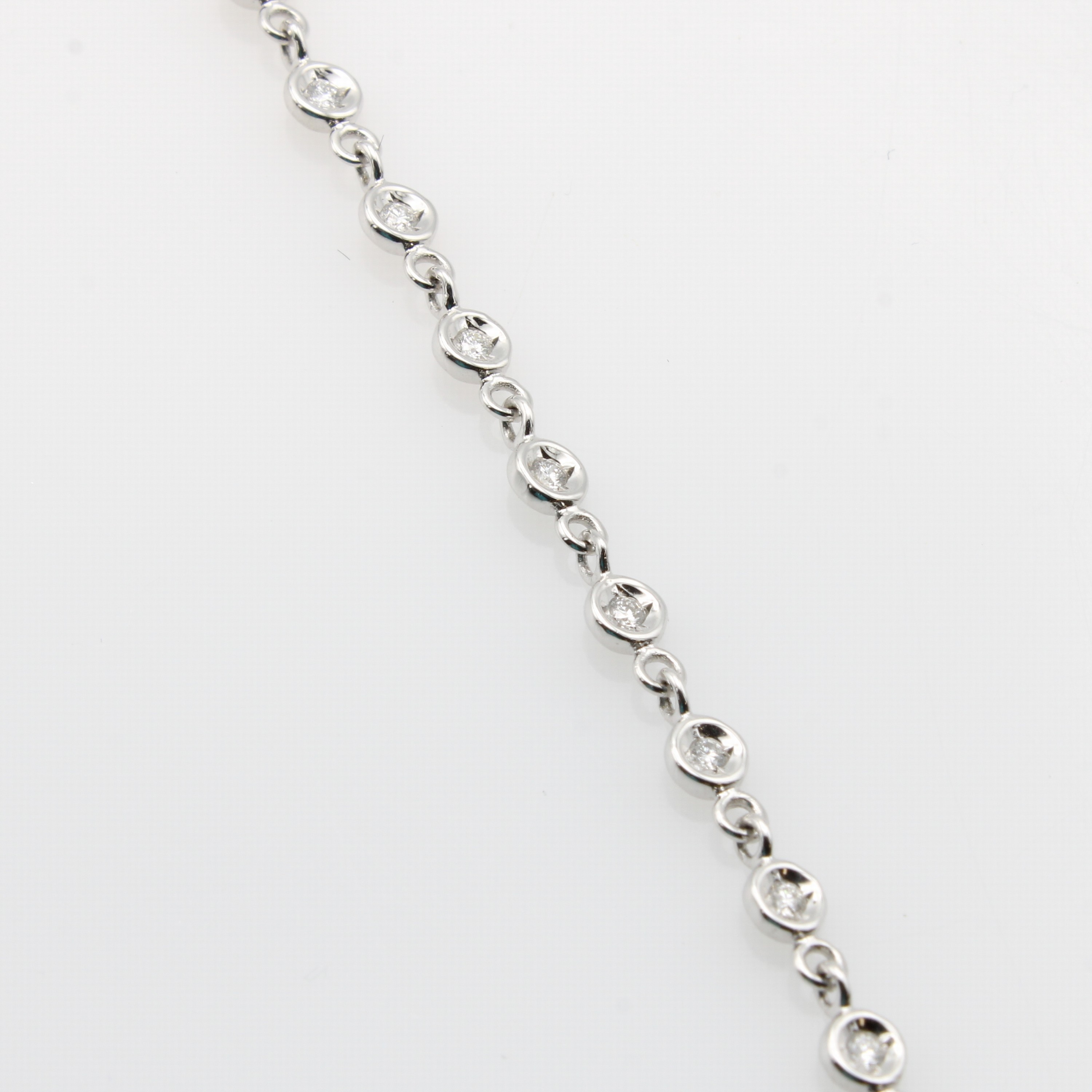 Image 27134248 - Armband mit Brillanten, WG 585/000, Brill. in Spiegelfassungen zus. ca. 0.25 ct ...