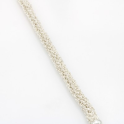 Image Armband, 925er Silber, mehrreihige, verschlungene Glieder, gr. Karabinerschl., L. ca. 19 ...
