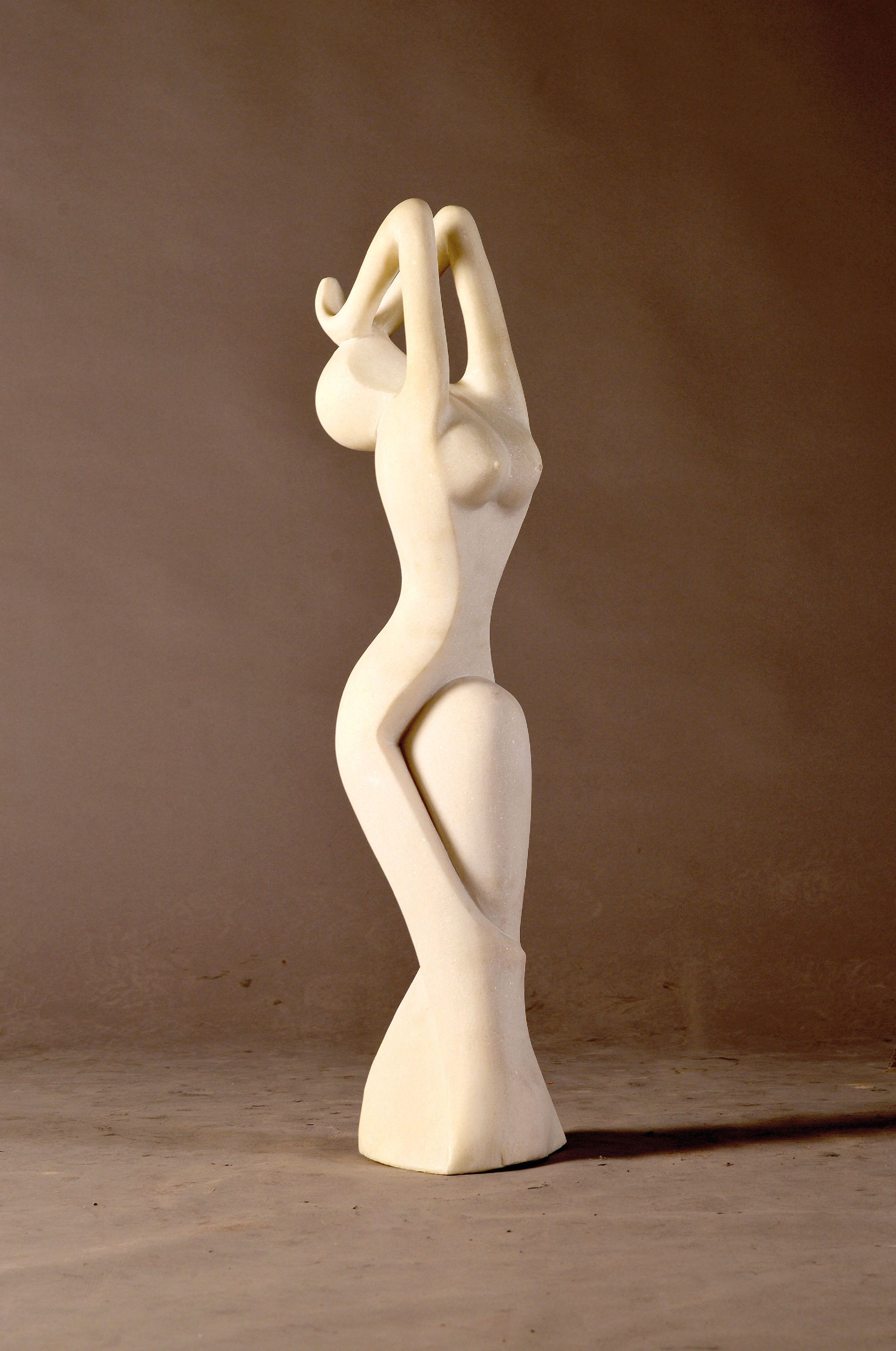Image 27134501 - Elegant sculpture of an abstract female figure, in a timeless design, cast stone, height ...