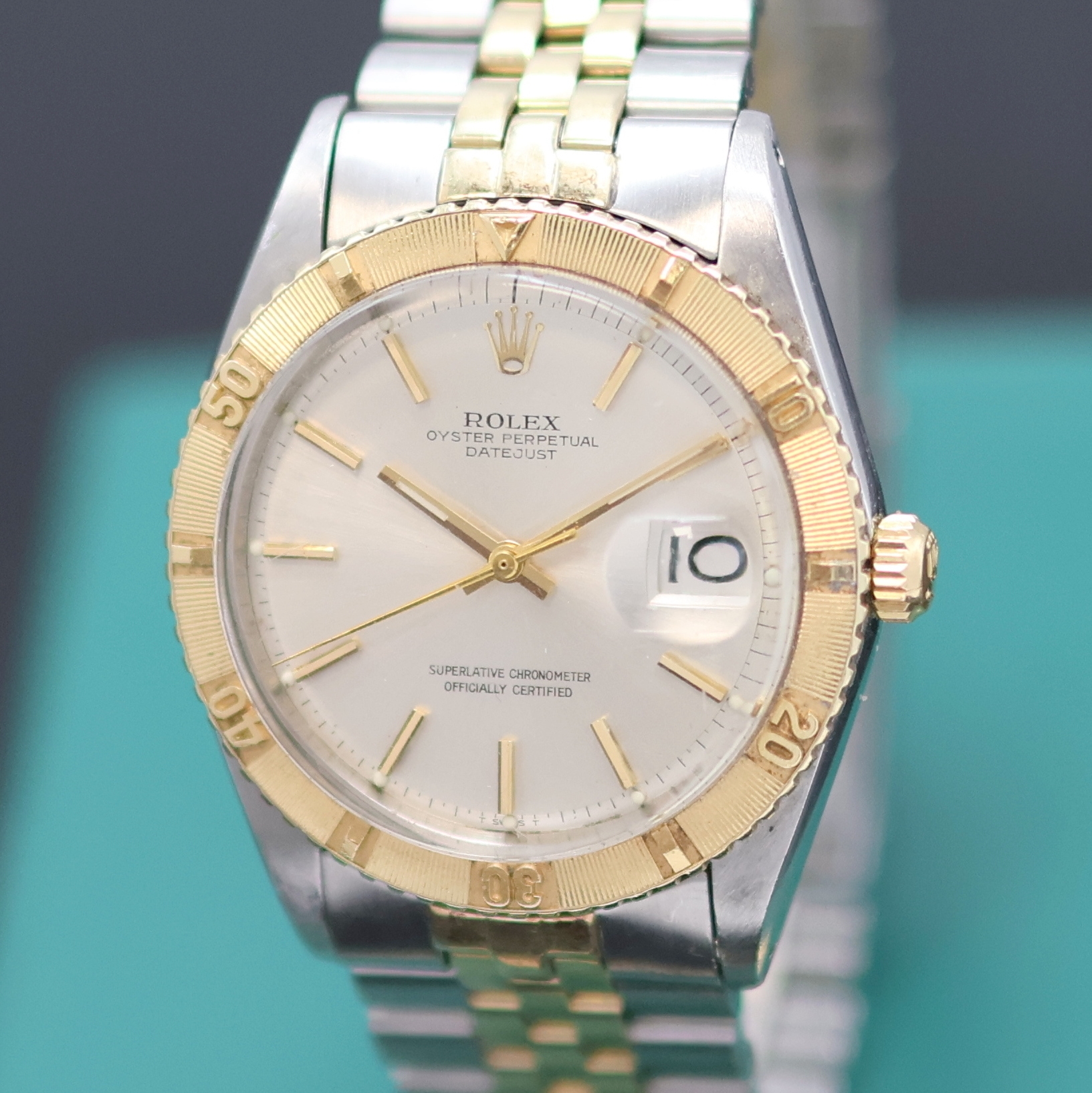 Detail a: ROLEX Oyster Perpetual Datejust Turn-O-Graph sogenannt Thunderbird Referenz 1625, Schweiz I. Quartal 1971, Automatik, Edelstahl/Gold komb. inkl. ...