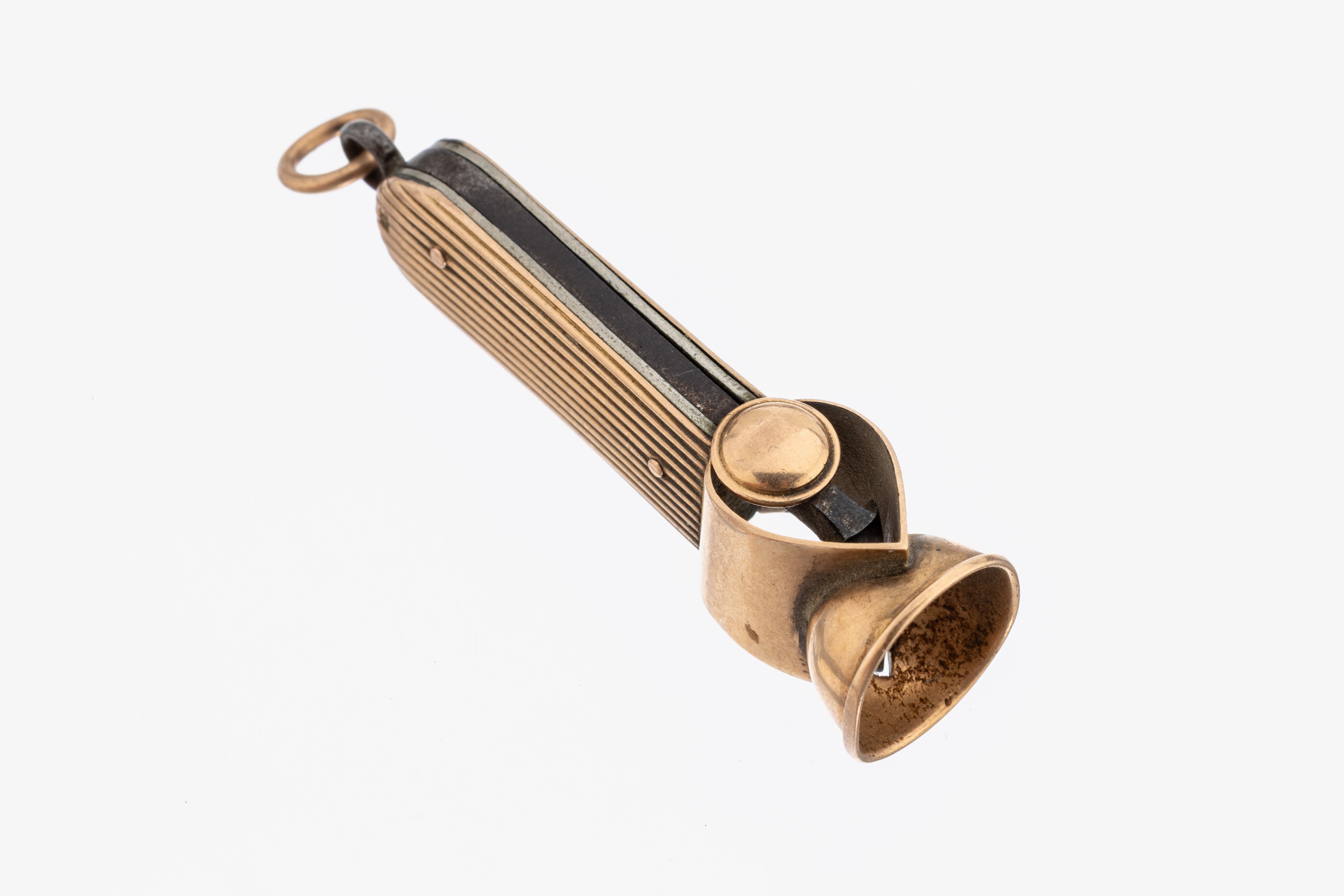 Image 27134574 - 14 kt Gold Zigarillo-Schneider, GG 585/000 gepr., Korpus part. gerillt, Klinge und ...