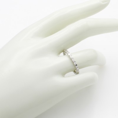 27134588a - Memoryring mit Brillanten, WG 750/000, rundum bes. m. Brill. zus. ca. 0.50 ct Weiß/si, ...