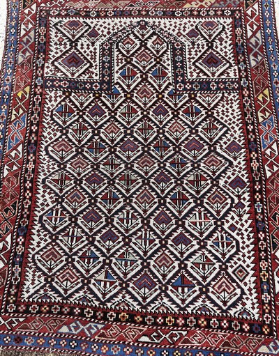 27134986f - ´Dagestan´Gebetsteppich anti, Kaukasus, 19.Jhd, Wolle auf Wolle, ca. 144 x 110 cm, EHZ: ...
