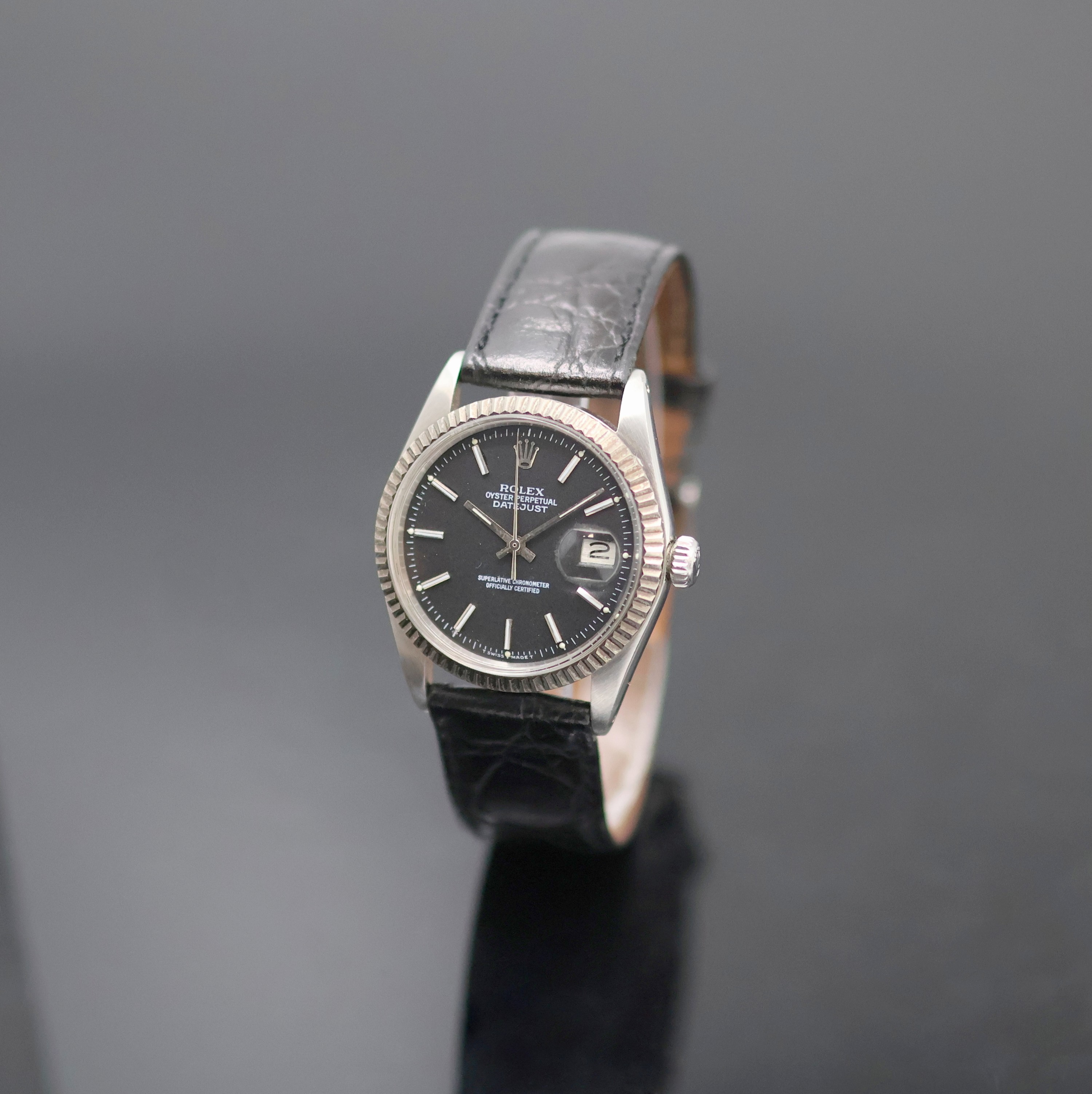 Image 27135008 - ROLEX Oyster Perpetual Datejust Armbanduhr Referenz 1601, Schweiz um 1977, Automatik, ...