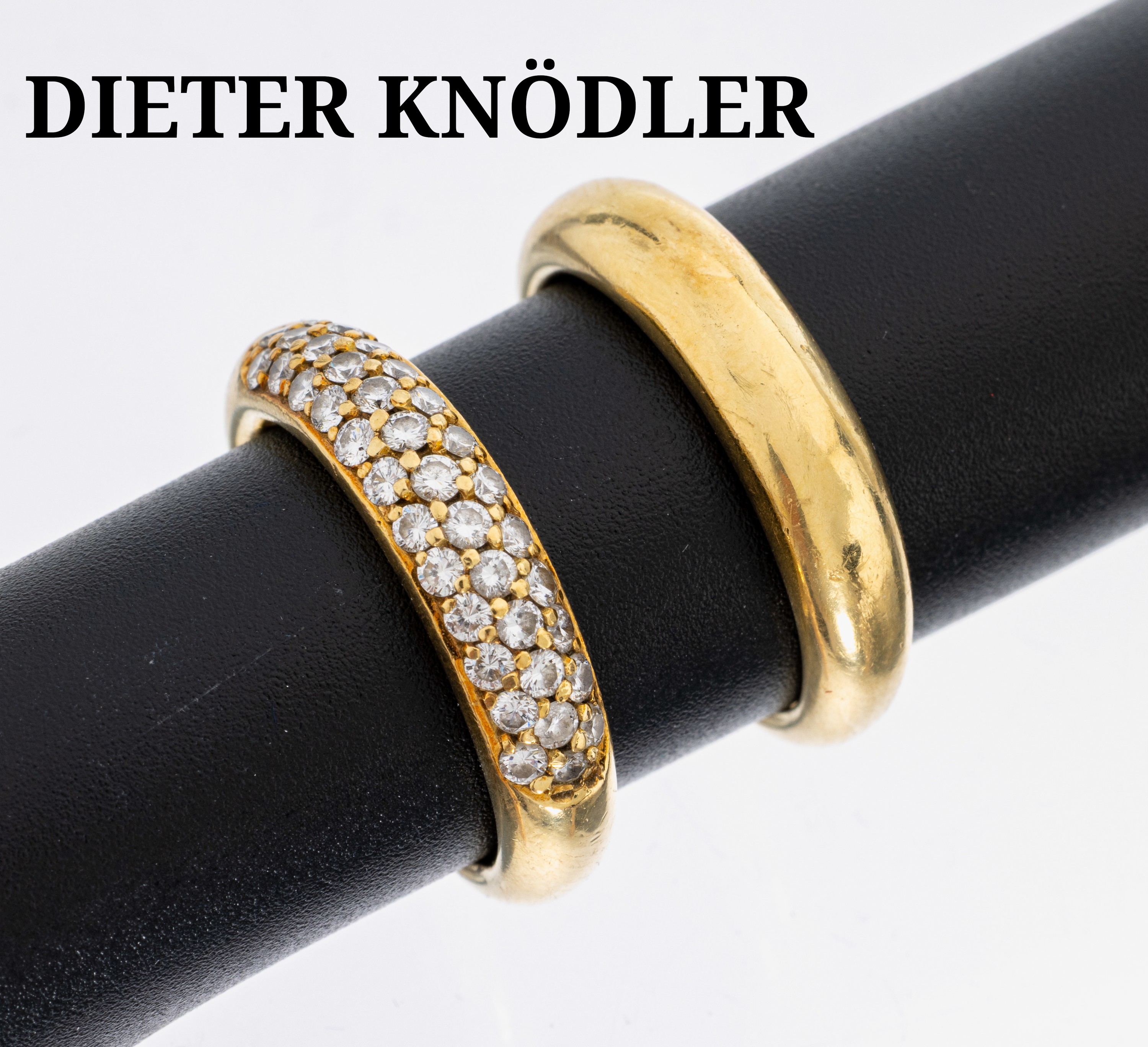 Image 27135019 - 18 kt Gold Brillant-Ring mit Beisteckring, GG 750/000, 37 Brillanten zus. ca. 0.70 ct ...