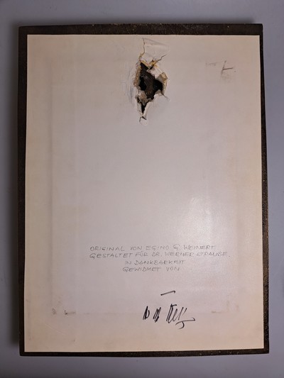 27135002h - Emailbild von Egino Weinert, 1920 Berlin - 2012 Frechen, Hl. Kosmas und Hl. Damian, ...