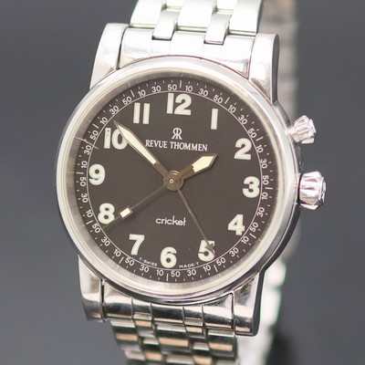 27135007a - REVUE THOMMEN Cricket Armbandwecker Referenz 8010007, Schweiz um 2000, Handaufzug, ...