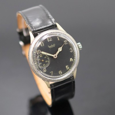 27135009b - HANHART rare, military wristwatch, Germany around 1940, chromed case, snap on stainless ...