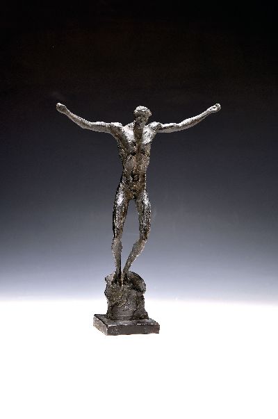 27135096k - Arno Breker, 1900 Elberfeld - 1991 Düsseldorf, Bronzefigur, ´Ecce Homo´, rückseitig ...