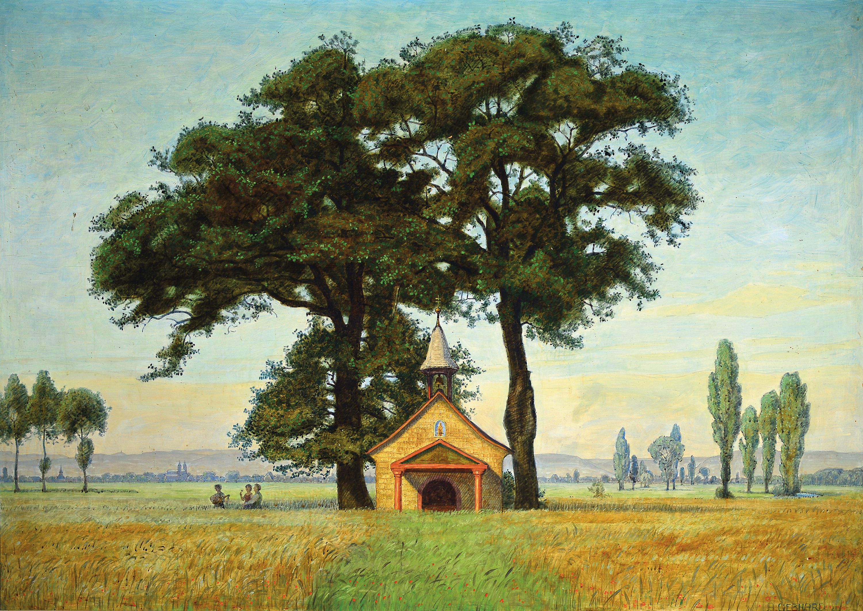 Image 27135168 - August Gebhard, 1880 Eutingen/Baden-1945, war tätig in Karlsruhe, Kapelle in ...