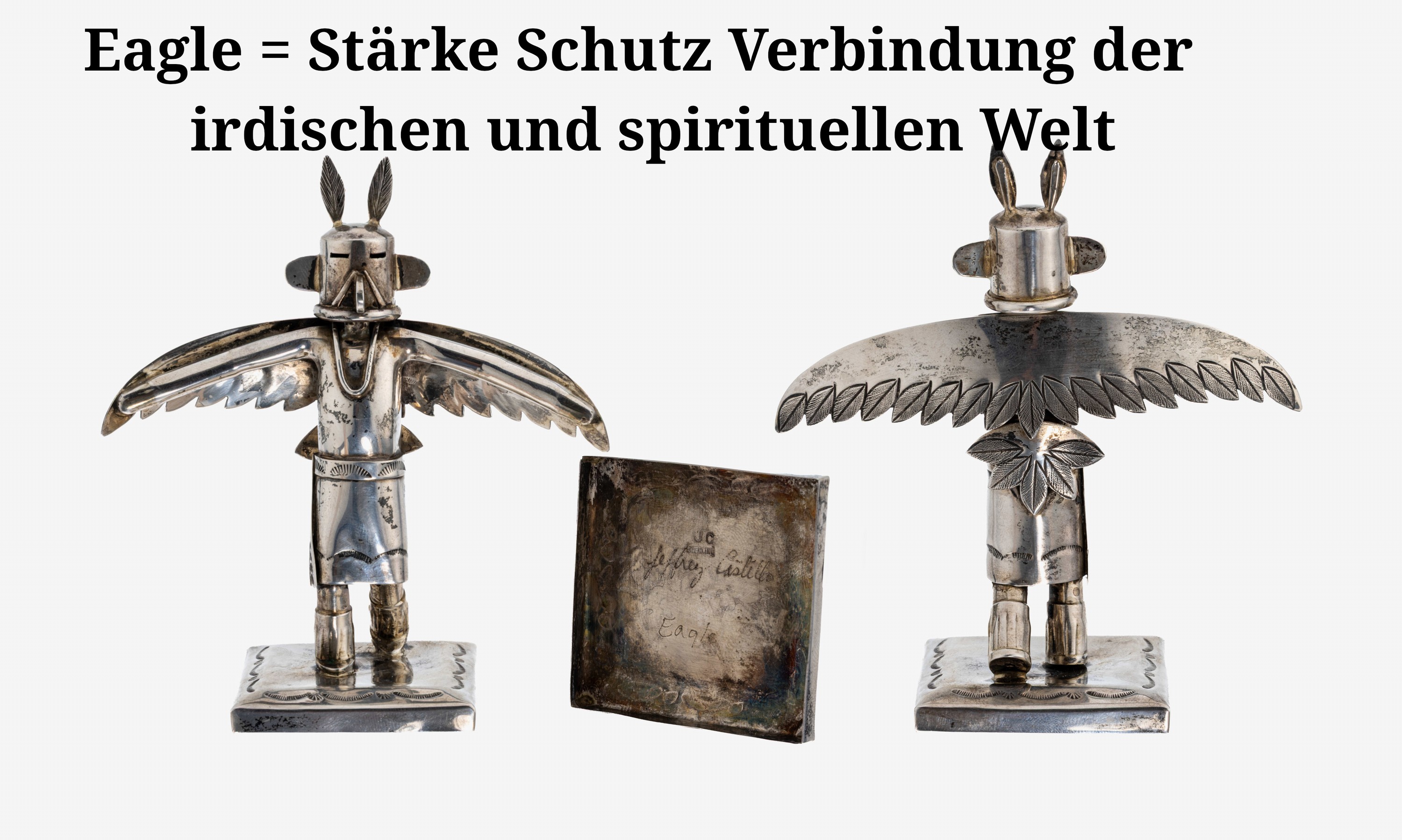 Detail a: Jeffrey Castillo (geb. 1949), Sammlung von 21 Kachina-Figuren, USA 1998, Sterlingsilber, sämtlich signiert "Jeffrey Castillo", ...