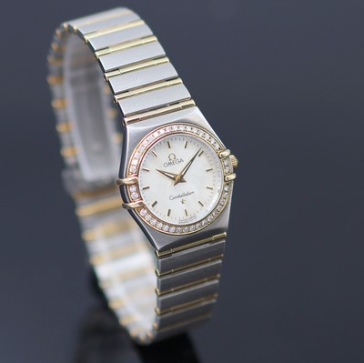 27135111b - OMEGA Damenarmbanduhr Constellation Referenz 895,1201, quarz, Edelstahl/Gold kombiniert ...