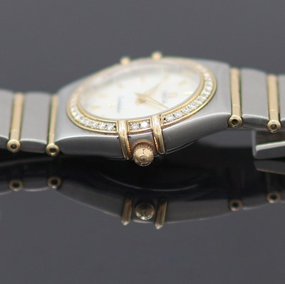 27135111d - OMEGA Damenarmbanduhr Constellation Referenz 895,1201, quarz, Edelstahl/Gold kombiniert ...