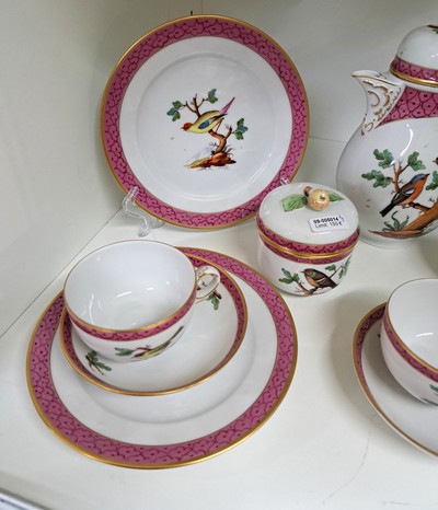 27135136d - Kaffeeset, Höchst, 20. Jh., Dejeuner, kleine Kaffee- oder Mokkakanne, Zuckerdose, ...