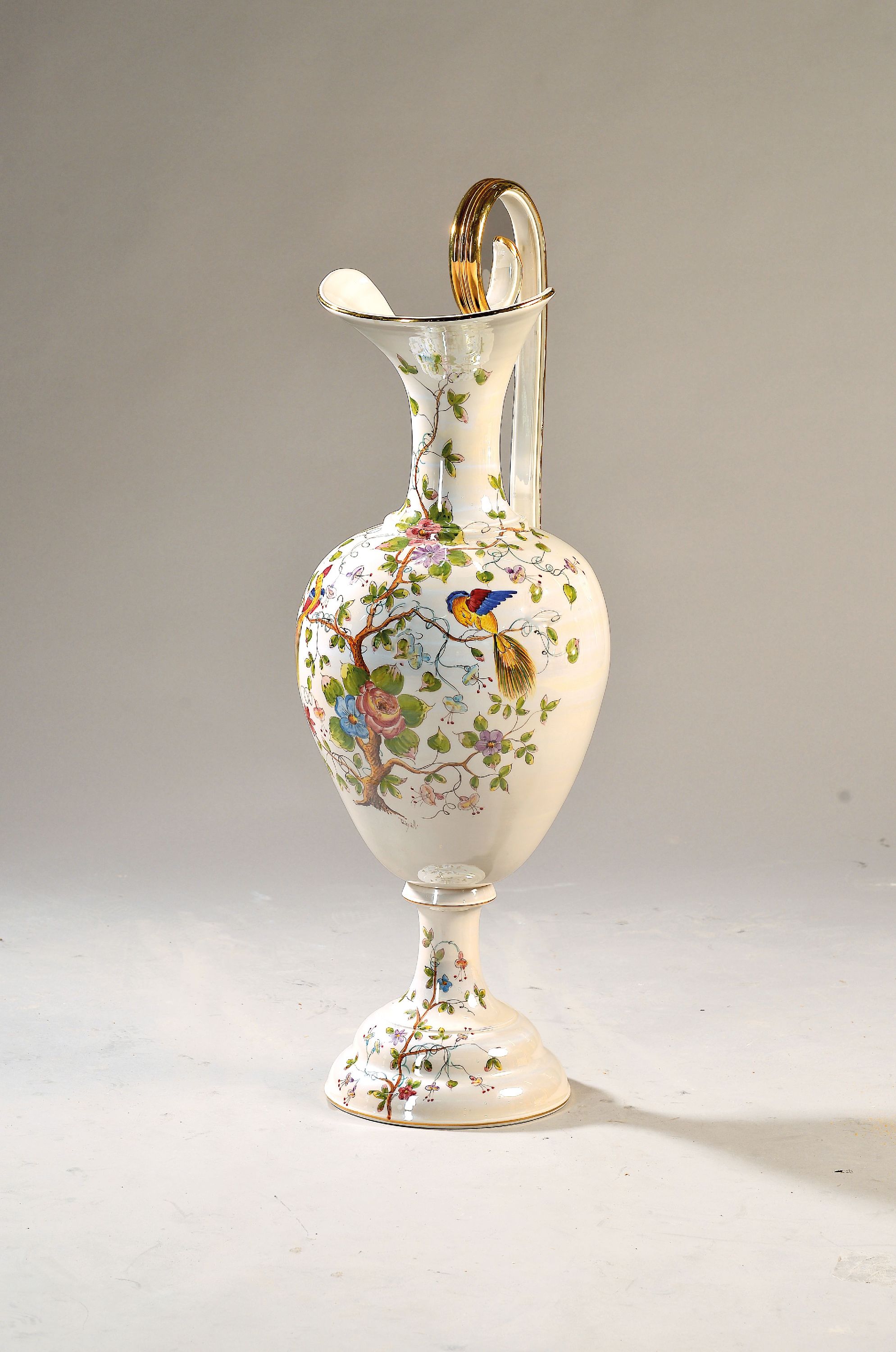 Image 27135209 - Große 99 cm hohe Vase in Kannenform, wohl Italien, 2. Hälfte 20. Jh., Keramik, ...