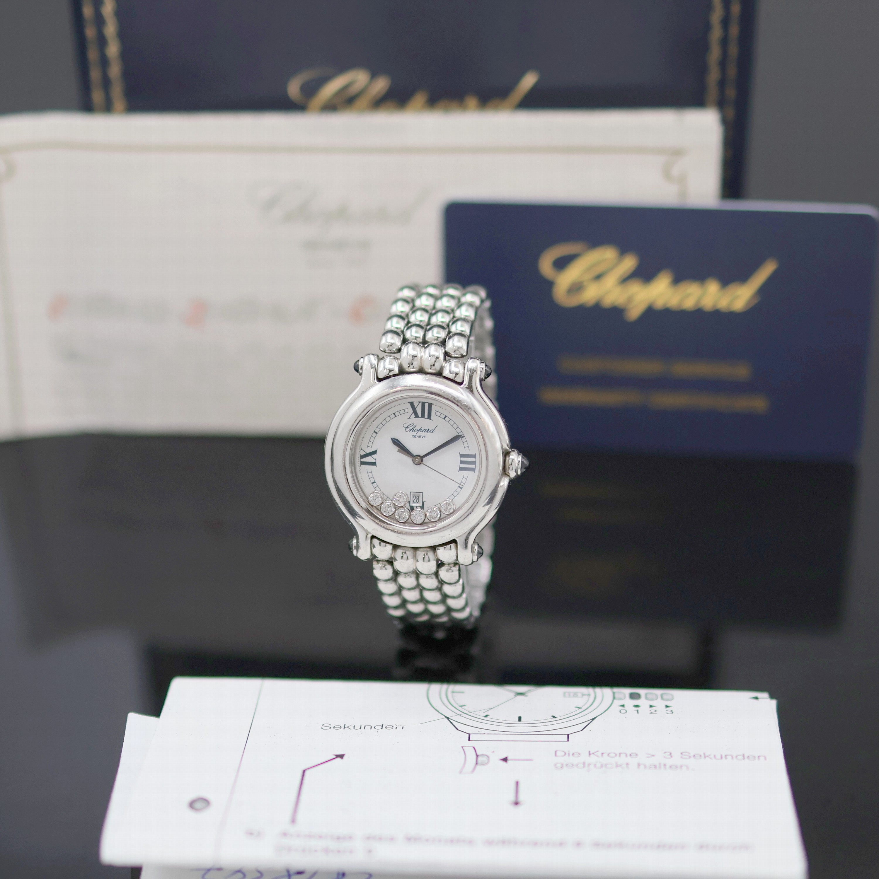 Image 27135388 - CHOPARD Happy Sport Armbanduhr Referenz 27/8236-23, Schweiz verk. lt. beil. Zertifikat ...