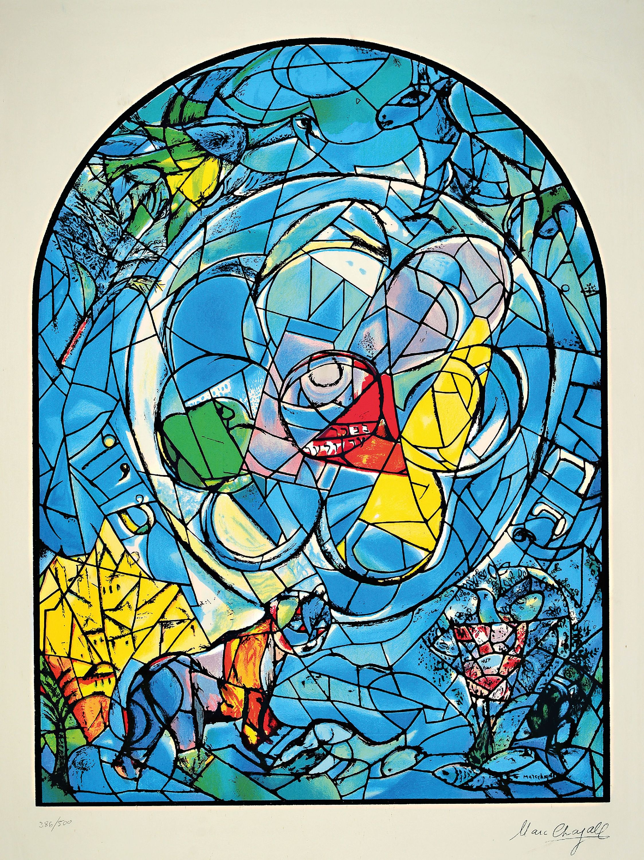 Image 27135390 - Marc Chagall, 1887 - 1985, 2 Serigraphien, ´Stamm Benjamin´ und ´Ascher-Fensters´, ...