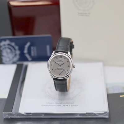 Image PAUL GERBER ZÜRICH Retro Twin fine and very rare 18k white gold wristwatch reference ...