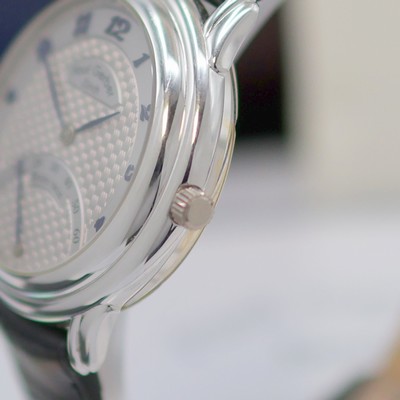 27135391c - PAUL GERBER ZÜRICH Retro Twin feine und extrem seltene Armbanduhr in WG 750/000 Referenz ...