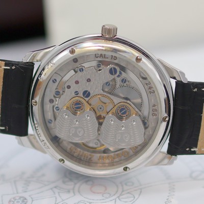 27135391e - PAUL GERBER ZÜRICH Retro Twin feine und extrem seltene Armbanduhr in WG 750/000 Referenz ...