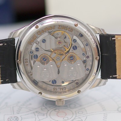 27135391f - PAUL GERBER ZÜRICH Retro Twin feine und extrem seltene Armbanduhr in WG 750/000 Referenz ...