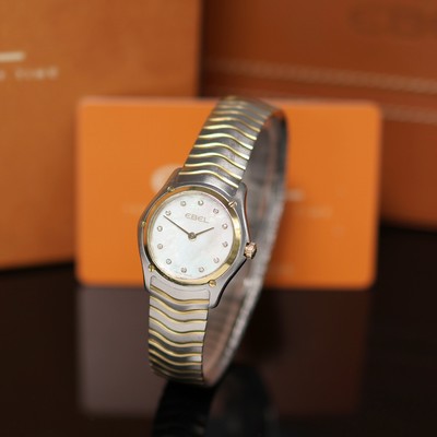 Image EBEL Sport Lady ladies wristwatch reference 1256F21, quartz, stainless steel/gold ...